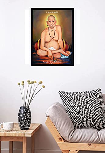 Zig Zag Swami Samarth Photo Frame For Wall / Table Size Medium ( 9.5 x 13.5 inches, Acrylic Glass)